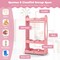 Costway Kids Dress up Storage Hanging Armoire Dresser Pretend Costume Closet w/ Mirror